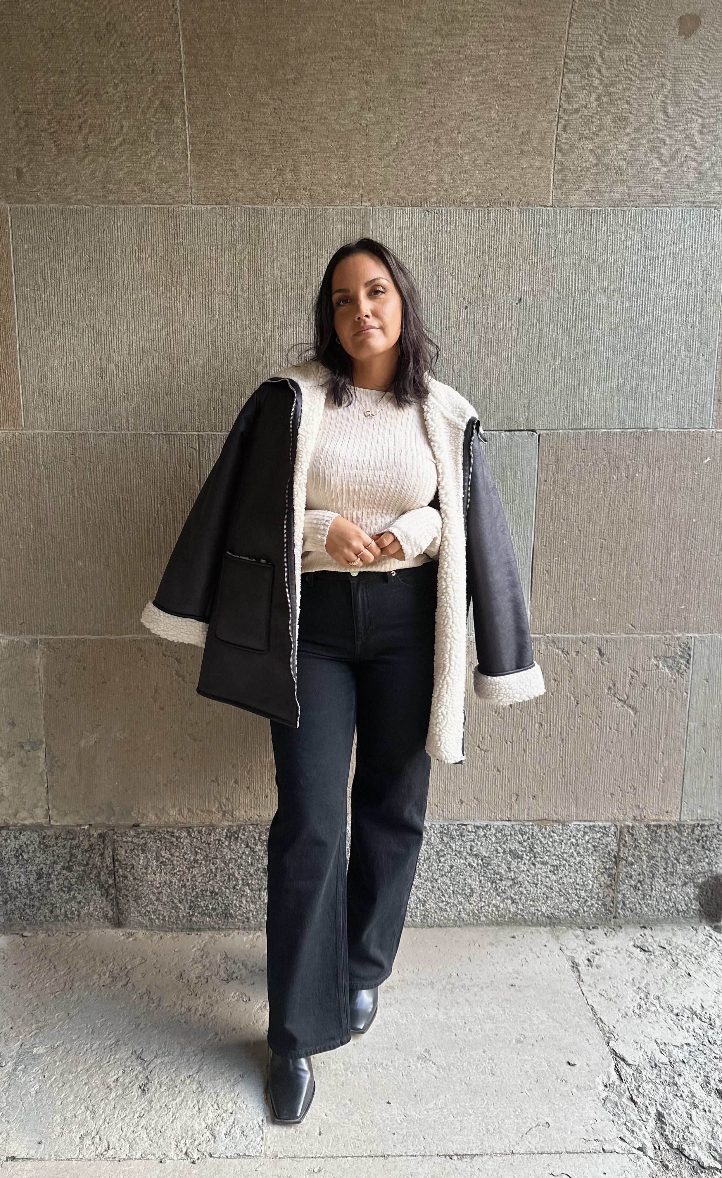 VMTESSA Wide Jeans - Black